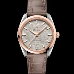 38 mm, acier ‑ or « Sedna™ » sur bracelet en cuir|OMEGA Sale