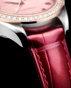 34 mm, acier ‑ or « Sedna™ » sur bracelet en cuir|OMEGA Fashion