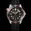 42 mm, acier ‑ or « Sedna™ » sur bracelet caoutchouc|OMEGA Online