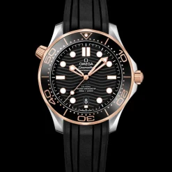 42 mm, acier ‑ or « Sedna™ » sur bracelet caoutchouc|OMEGA Online
