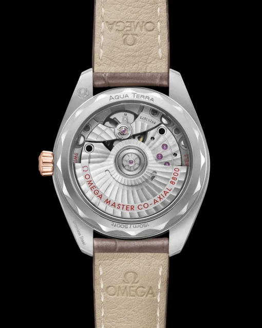34 mm, acier ‑ or « Sedna™ » sur bracelet en cuir|OMEGA New