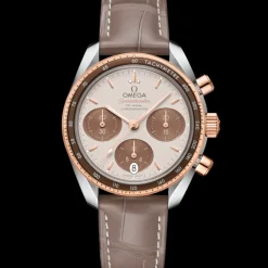 38 mm, acier ‑ or « Sedna™ » sur bracelet en cuir|OMEGA Fashion