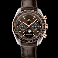 44,25 mm, acier ‑ or « Sedna™ » sur bracelet en cuir|OMEGA Sale