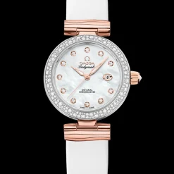 34 mm, acier ‑ or « Sedna™ » sur bracelet en cuir|OMEGA Sale