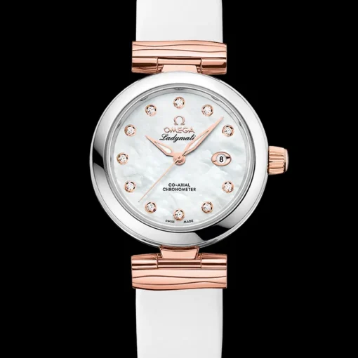 34 mm, acier ‑ or « Sedna™ » sur bracelet en cuir|OMEGA Online