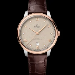 40 mm, acier ‑ or « Sedna™ » sur bracelet en cuir|OMEGA Online