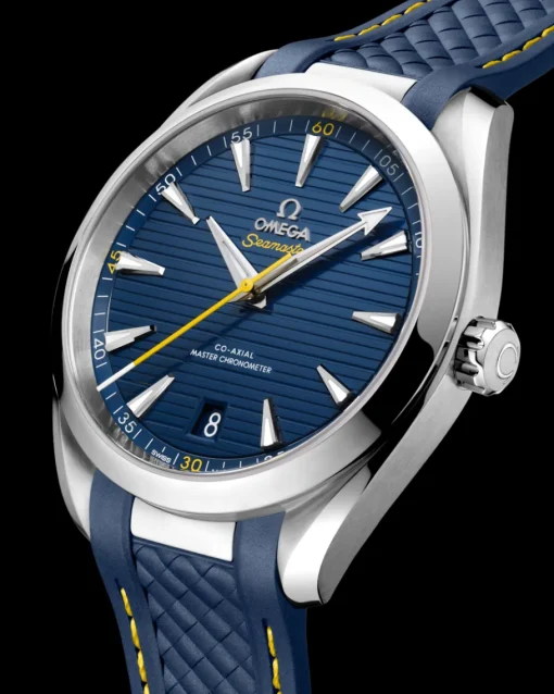 41 mm, acier sur bracelet caoutchouc|OMEGA Discount
