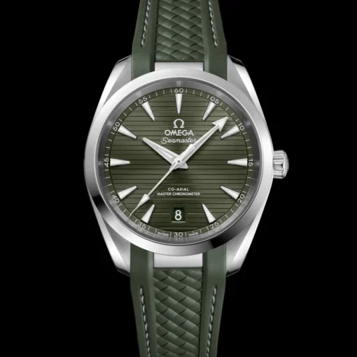 38 mm, acier sur bracelet caoutchouc|OMEGA Fashion