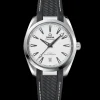 38 mm, acier sur bracelet caoutchouc|OMEGA Fashion