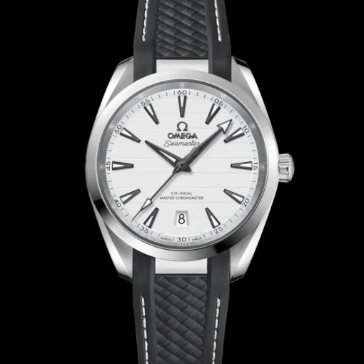 38 mm, acier sur bracelet caoutchouc|OMEGA Fashion