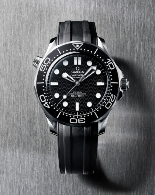 42 mm, acier sur bracelet caoutchouc|OMEGA Fashion