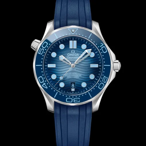 42 mm, acier sur bracelet caoutchouc|OMEGA Discount