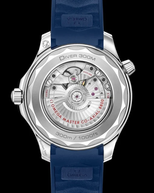 42 mm, acier sur bracelet caoutchouc|OMEGA Fashion
