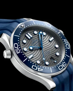 42 mm, acier sur bracelet caoutchouc|OMEGA Fashion