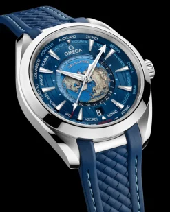 43 mm, acier sur bracelet caoutchouc|OMEGA New