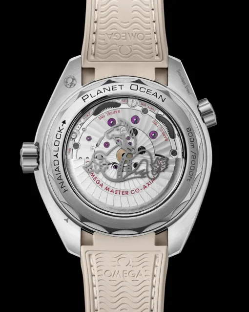 43,5 mm, acier sur bracelet caoutchouc|OMEGA Fashion