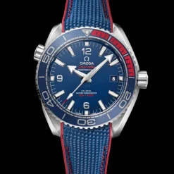 43,5 mm, acier sur bracelet caoutchouc|OMEGA Fashion