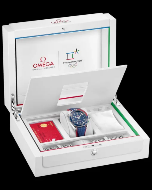43,5 mm, acier sur bracelet caoutchouc|OMEGA Fashion