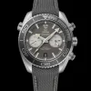 45,5 mm, acier sur bracelet caoutchouc|OMEGA New