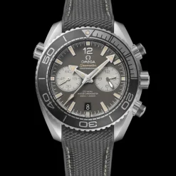 45,5 mm, acier sur bracelet caoutchouc|OMEGA New