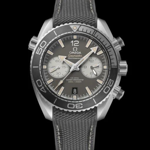 45,5 mm, acier sur bracelet caoutchouc|OMEGA New