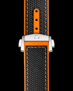 45,5 mm, acier sur bracelet caoutchouc|OMEGA Outlet