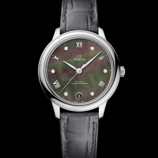 34 mm, acier sur bracelet en cuir|OMEGA Hot
