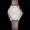 30 mm, acier sur bracelet en cuir|OMEGA Sale