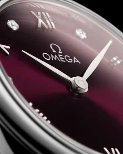 27,5 mm, acier sur bracelet en cuir|OMEGA New