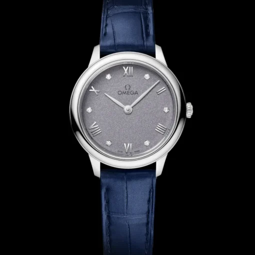 27,5 mm, acier sur bracelet en cuir|OMEGA Clearance
