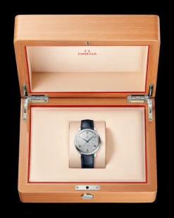 39,5 mm, acier sur bracelet en cuir|OMEGA Hot