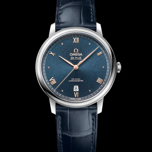 39,5 mm, acier sur bracelet en cuir|OMEGA Sale