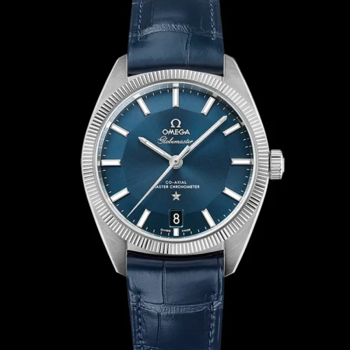 39 mm, acier sur bracelet en cuir|OMEGA Online