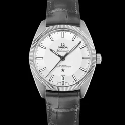 39 mm, acier sur bracelet en cuir|OMEGA Sale