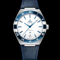 41 mm, acier sur bracelet en cuir|OMEGA Best