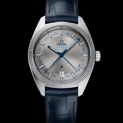 41 mm, acier sur bracelet en cuir|OMEGA Discount