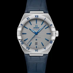 39 mm, acier sur bracelet en cuir|OMEGA Online
