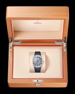 39 mm, acier sur bracelet en cuir|OMEGA Online