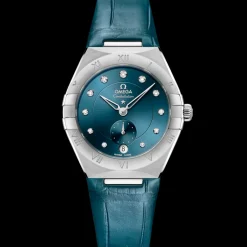 34 mm, acier sur bracelet en cuir|OMEGA Sale