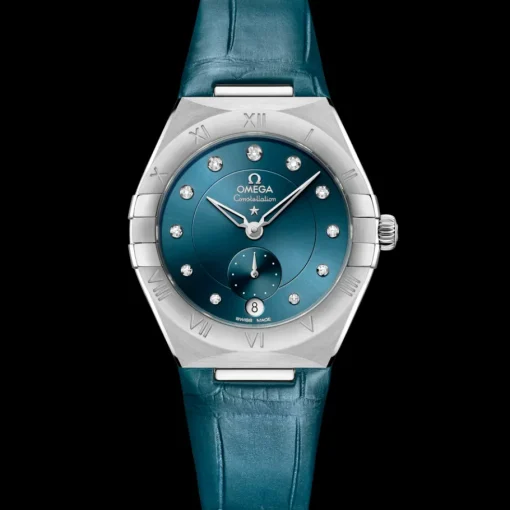 34 mm, acier sur bracelet en cuir|OMEGA Sale