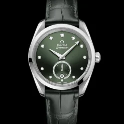 38 mm, acier sur bracelet en cuir|OMEGA Online