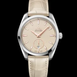 38 mm, acier sur bracelet en cuir|OMEGA Sale