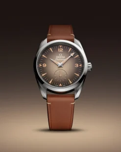 38 mm, acier sur bracelet en cuir|OMEGA Hot