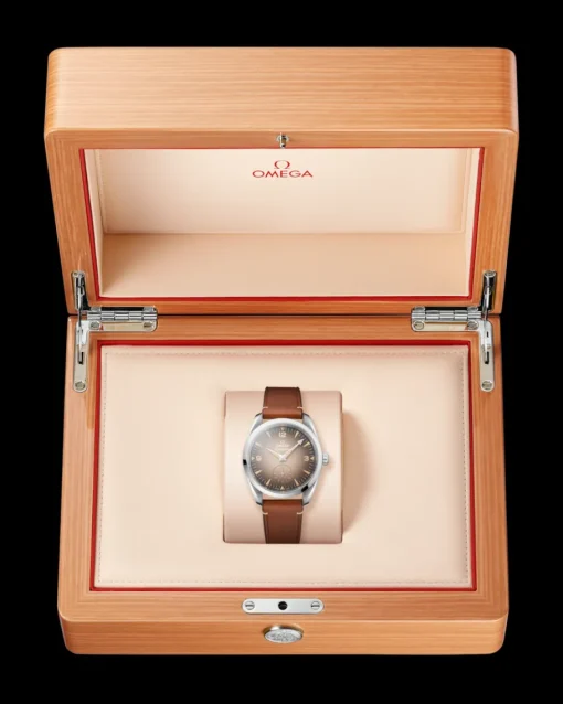 38 mm, acier sur bracelet en cuir|OMEGA Hot