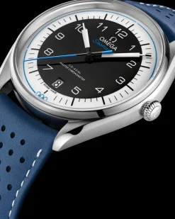 39,5 mm, acier sur bracelet en cuir|OMEGA Clearance
