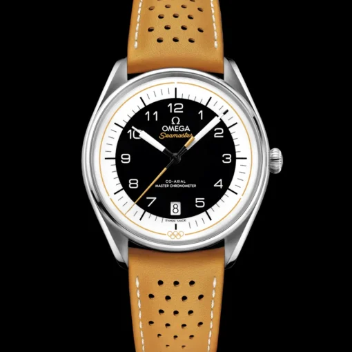 39,5 mm, acier sur bracelet en cuir|OMEGA Outlet