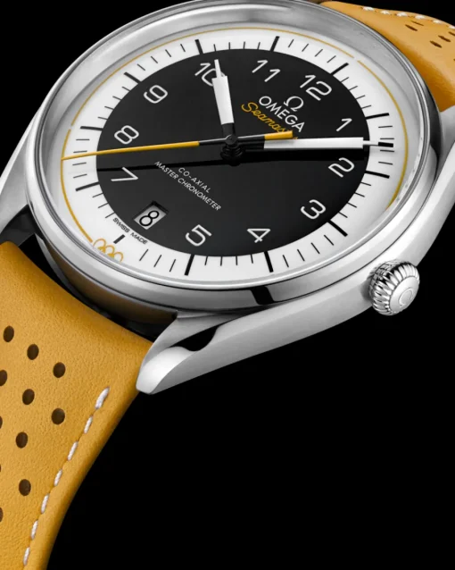 39,5 mm, acier sur bracelet en cuir|OMEGA Outlet