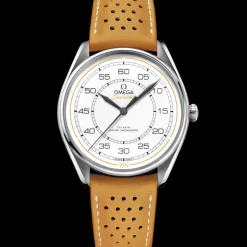 39,5 mm, acier sur bracelet en cuir|OMEGA Discount