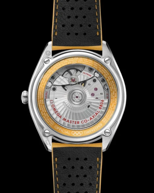 39,5 mm, acier sur bracelet en cuir|OMEGA Discount
