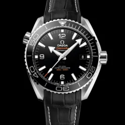 43,5 mm, acier sur bracelet en cuir doublé de caoutchouc|OMEGA New